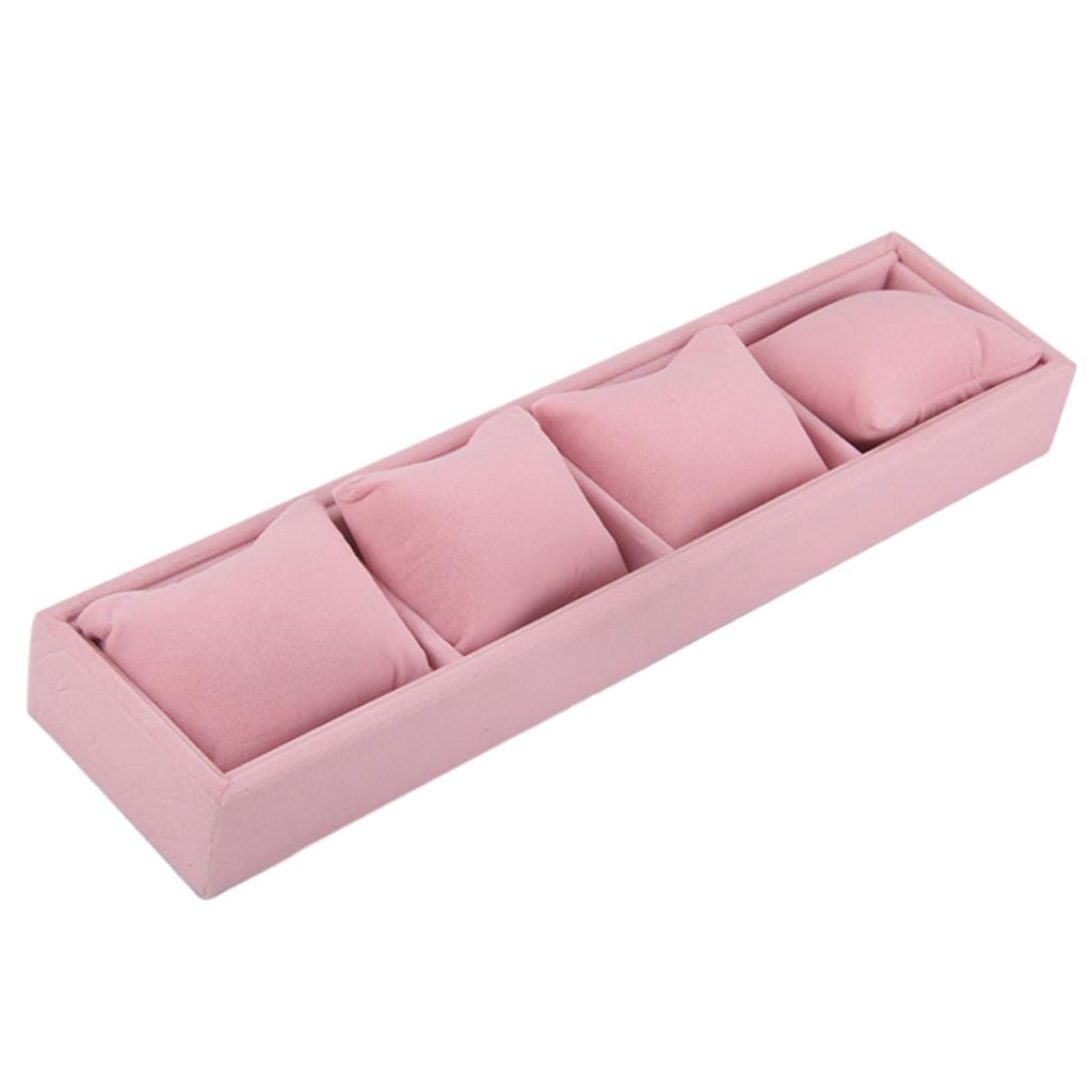 Elegant Jewelry Display Box Watch Box 4 Grids Bangle Box Watch Storage Holder Watch Organizers for Watches and Bracelets