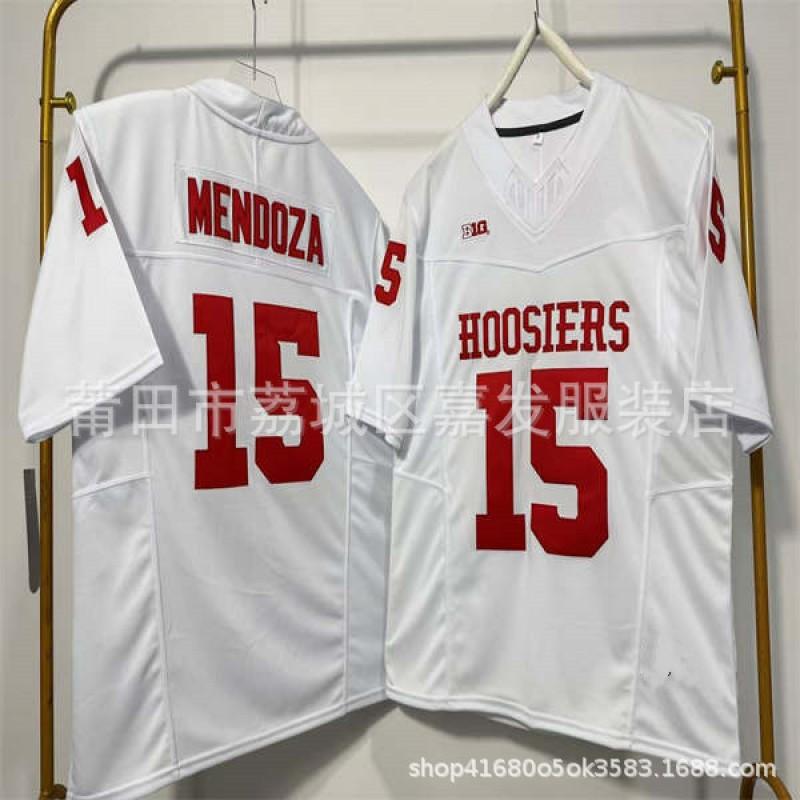 Mens Cotton College Football Jersey Indiana Hoosiers Notre Dame Fighting Irish Embroidered Team Sport Shirt