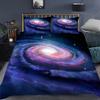 Роскошный темно-синий комплект постельного белья Galaxy Twin Full Queen King Size, пододеяльник/пододеяльник, комплект сияющих звезд, звездное небо, пододеяльник