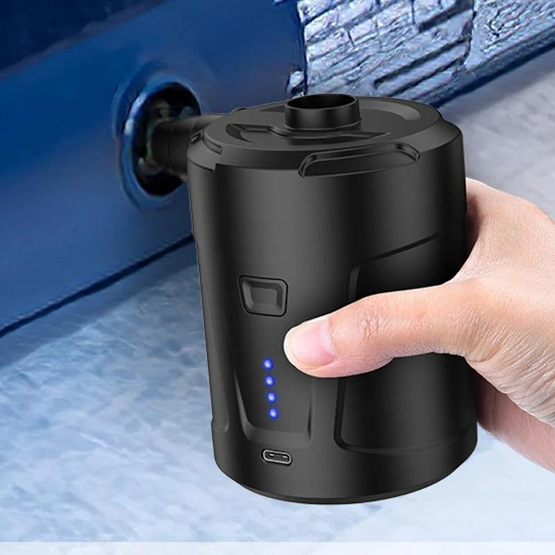 5000mAh Portable Car Air Compressor USB Quick Air Cushion Swimming Ring Inflatable Sofa Wireless Electric Charging Pump