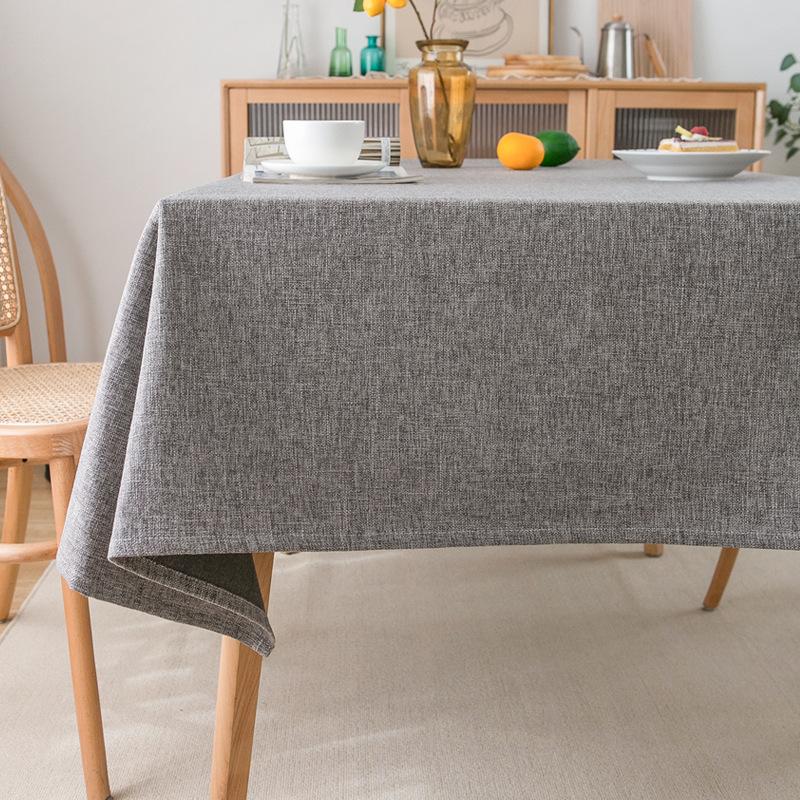 Waterproof Rectangular Tablecloth Farmhouse Anti Shrink Wrinkle Resistant Soft Decorative Fabric Table Cover