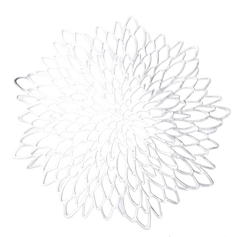 Круглая подставка под тарелку, термостойкие ПВХ коврики для стола с роскошной металлической глянцевой отделкой для декора на День благодарения, Рождество, свадебную вечеринку