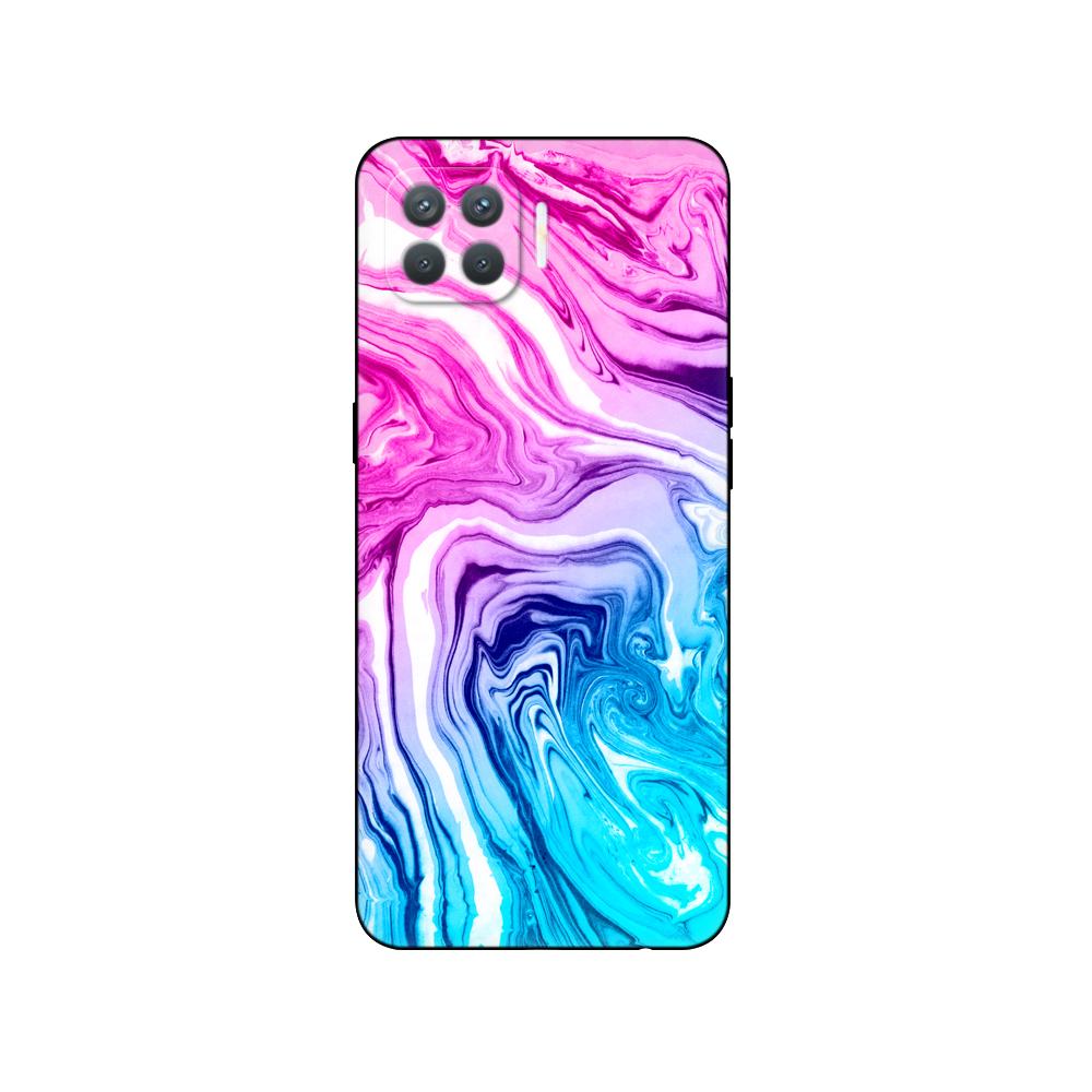 Силиконовый чехол для телефона Oppo Reno4 Lite, чехол для Oppo F17 Pro, задняя крышка Reno 4 lite, 6,43 дюйма, черный чехол из ТПУ, розовый аниме, космический автомобиль