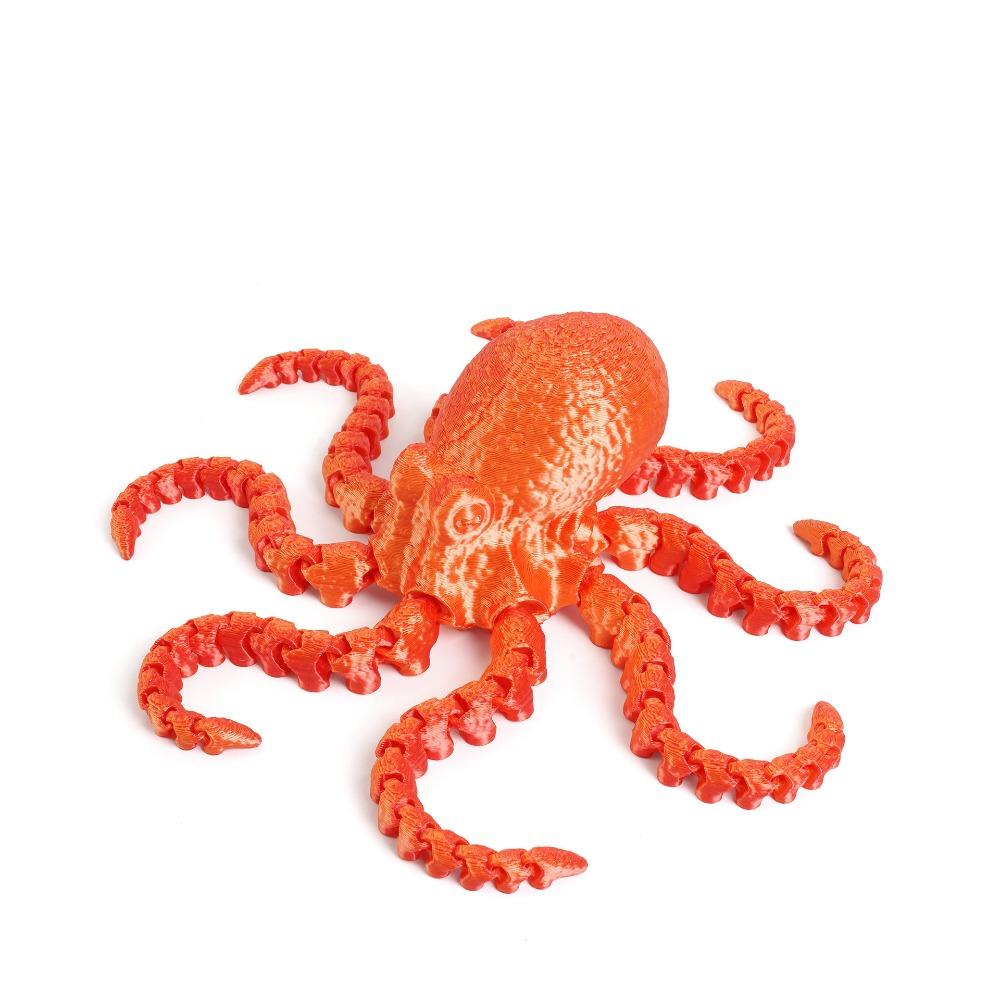 PLA 3D Printed Chameleon Model Multicolor Multi-jointed Chameleon Action Figure Movable Articulated Animal Figurine