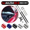 Для Mazda RX8 RX-8 2003-2011 Автомобиль Передняя Крышка Капота Модификация Газовые Стойки Амортизатор Демпфер Подъемная Опора 1 пара углеродное волокно