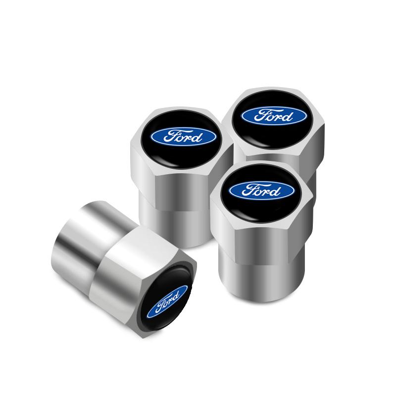 4Pcs 3D Aluminum Alloy Car Wheel Tire Air Valve Dust Caps For Ford MAX Ranger Focus Fiesta Mondeo Kuga Mustang Escort KA Ranger djzh66