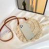 Summer Trendy Weaving Exquisite Handbag Fashionable and Simple Knitted Saddle Bag Essential for Beach Vacation Hawaii