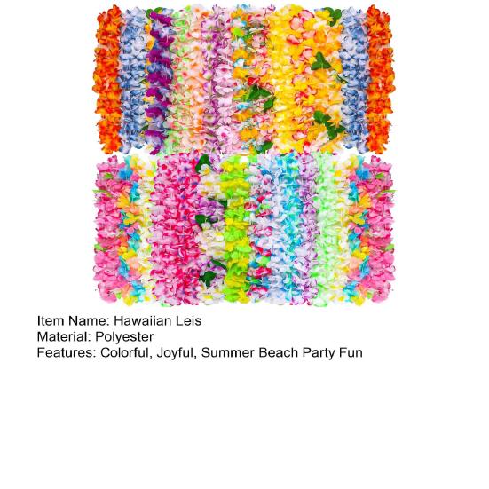 Лейс Массовый Красочный Искусственный Цветочный Ожерелье Лейс Тропическая Тематическая Вечеринка