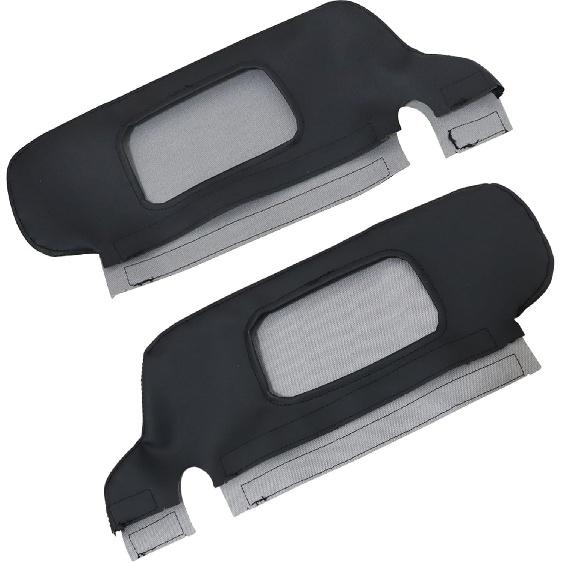 GXARTS Pair Left Driver and Right Passenger Repair Sun Visor Replacement Cover Black Fit for Ford Mustang 1994 1995 1996 1997 1998 1999 2000