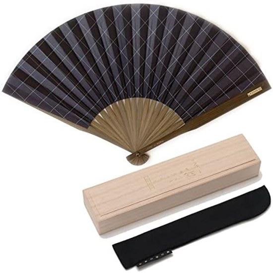 Nishikawa Shoroku Shoten Large Airflow Fan Fathers Day Gift Paulownia Box