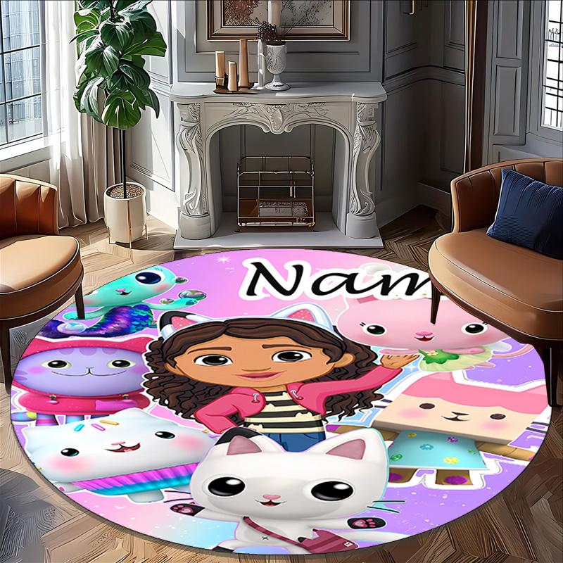 Personalized G-Gaby's Bubble House Round Chair Office Rug - Perfect for Mat, Office Chair & More - Ideal Gift for Birthdays and Holidays