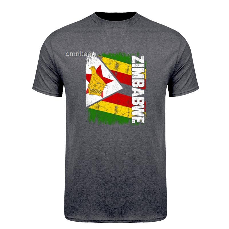 ITS IN MY DNA Zimbabwe T Shirts Graphic Cotton Streetwear Short Sleeve Birthday Zimbabwean Flag Africa Gift Tshirt Unisex HJ046