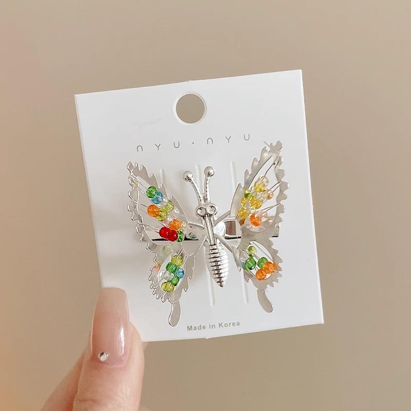 Шпилька-бабочка: Женский зажим для головного убора для укладки без повреждения волос