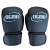 Боксерские перчатки 10 унций черные кожаные тренировочные перчатки для кикбоксинга перчатки для смешанных единоборств [OGMA] высокого класса