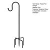Flower Pot Holder Height Adjustable Rustproof Corrosion Resistant Bird Feeder Pole Solar Light Lantern Hanger Hook