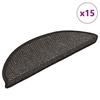 VidaXL Self-adhesive Stair Treads 15 Pcs 56x17x3 Cm Anthracite 326861