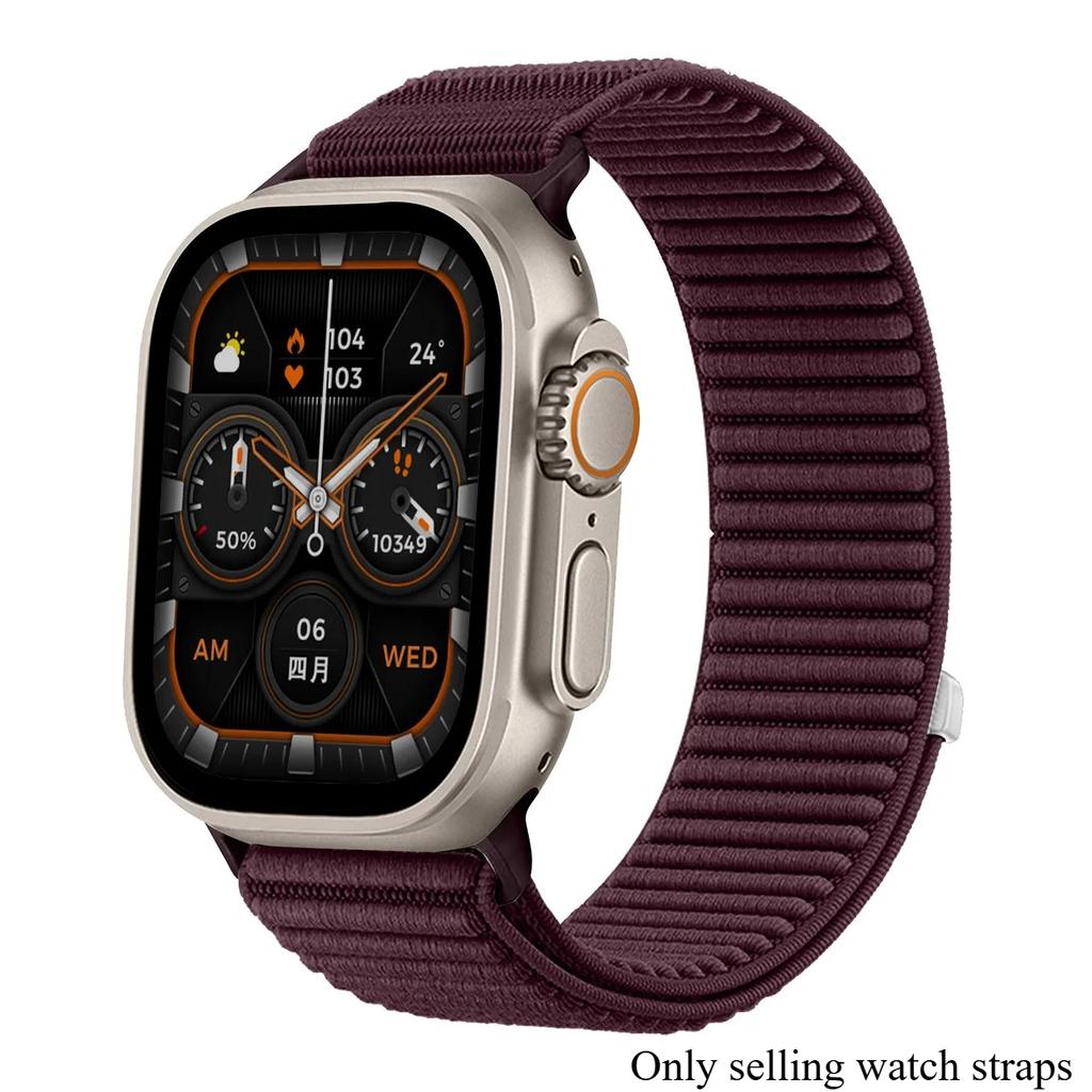 Нейлоновый спортивный ремешок для Apple Watch Ultra3 49 мм 46 мм 45 мм 44 мм 41 мм 42 мм, браслет для iWatch 38 40 мм 11 10 9 8 7 6 5 4 SE, плетеный