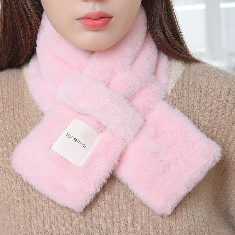 Winter Thicken Thermal Scarf Super Warm and Foreign Fur Scarf