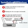 Remote Mount Vent Valve for Fuel Tanks, Tank Vent Line Replacement Part, 5/16'' Barb Size, Detachable