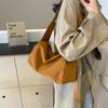 Сплошной цвет Холщовая сумка Женская простая сумка через плечо Сумка через плечо большой емкости