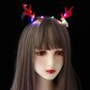 Colorful LED Glow Headband Plastic Luminous Deer Horn Hair Band Flashing Headband  Kids Gift