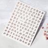 Colorful Laser Gold And Silver Manicure Full Sticker Diy Gothic Letter Nail Decorative Sticker Characteristic Sticker