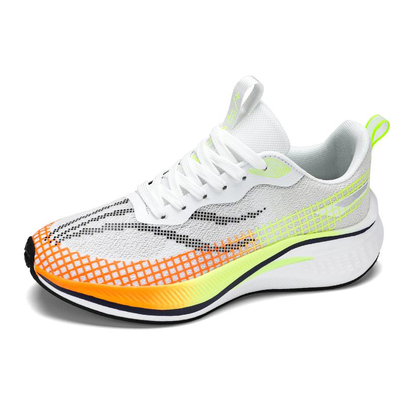 Модный бренд высокого класса Мужские гоночные кроссовки для бега Мягкие эластичные Противоскользящие Мужские сетчатые повседневные кроссовки Летние легкие кроссовки для ходьбы