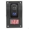 High Quality DC 12V Boat Dual Battery Test Panel Rocker Switch LED