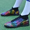 Fashion Men's Soccer Shoes TF Non-Slip Turf Soccer Cleats Train Shoes High Quality Comfortable Sneakers High Top Football Boots 35-46