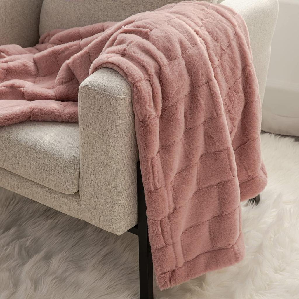 Плюшевый плед из искусственного кролика, двухслойный, утолщенный фланелевый плед для сна, офисный плед для отдыха, покрывало на диван