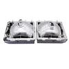 Chrome Front Turn Signal Side Corner Marker Light Shells 1 Pair- 918045& 918046 For Chevy GMC Pickup Truck 83-88 GM2520110