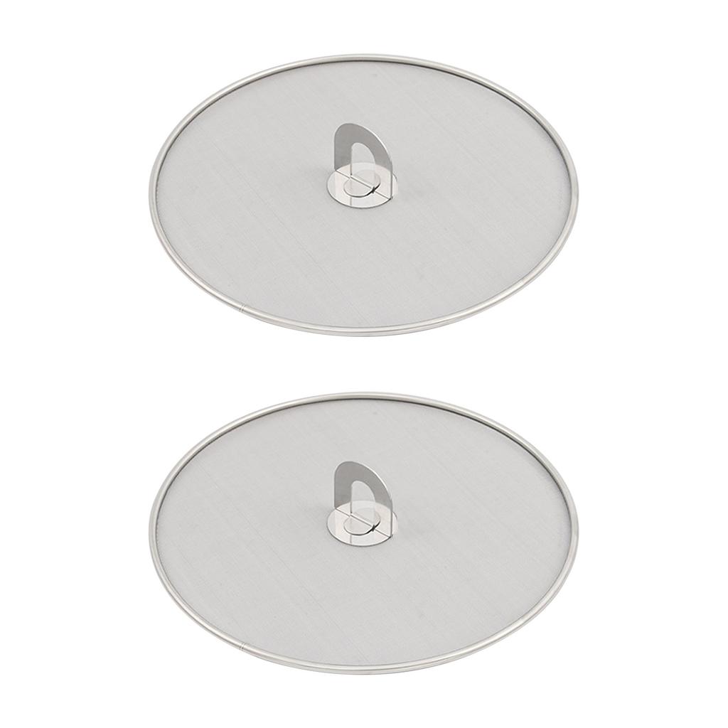 Защитный экран от брызг для кастрюли, маслостойкий, с ручкой, крышка для кастрюли из нержавеющей стали, фильтр, защита от брызг, маслостойкая крышка, сетчатая крышка