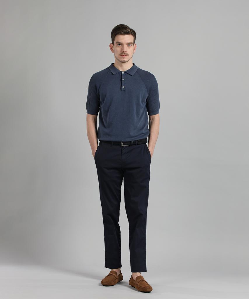 PANICALE Синие Хлопковые Брюки Regular Fit, Окрашенные