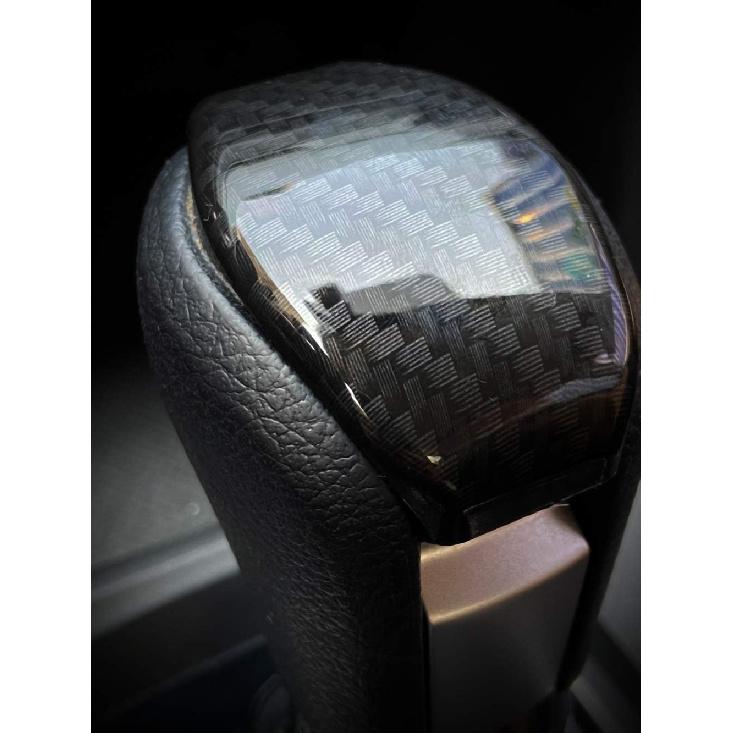 Carbon Fiber Grain Interior Gear Shift Knob Protector Cover Trim Sticker For Honda 10th Gen Civic 2016 2017 2018 2019 2020