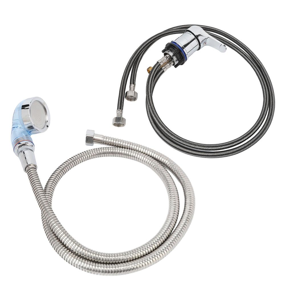 Salon Shampoo Bowl Faucet Sprayer Kit with 120cm Hose Mixing Valve Shampoo Basin Bowl Sprayer Set