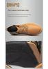 Мужские водонепроницаемые высокие ботинки Martens - Кожаные на молнии, для работы на открытом воздухе, на осень/зиму