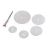 6Pcs/Set Stainless Steel Slice Metal Cutting Disc With 1 Mandre For Rotary Tools 16 18 22 25 32Mm Cutting Disc Hand Tools
