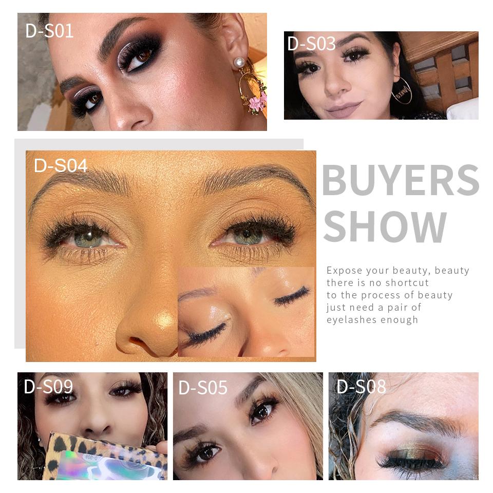 5Pairs/Pack High Quality Natural Look Fluffy 3d Mink Lashes Factory Sale