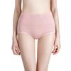 Women Plus Size Solid Color Cotton Briefs Underwear High Waist Panties Cotton Underpants Lingerie
