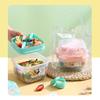 Portable Lunch Box Large Capacity Double-layer Fruit Salad Food Storage Containers with Tableware Reusable Picnic Bento Boxes
