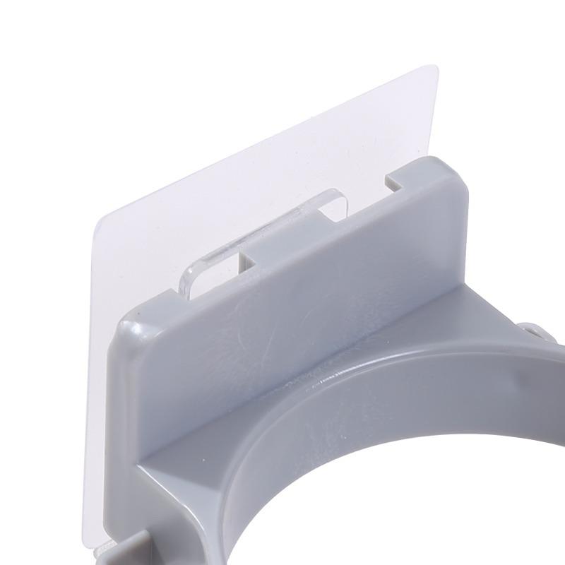 Bathroom Hair Dryer Holder Stand with Shelf Wall Mounted Organizer for Hair Dryer Styling Tools & Toiletries Space Saving Storage Rack