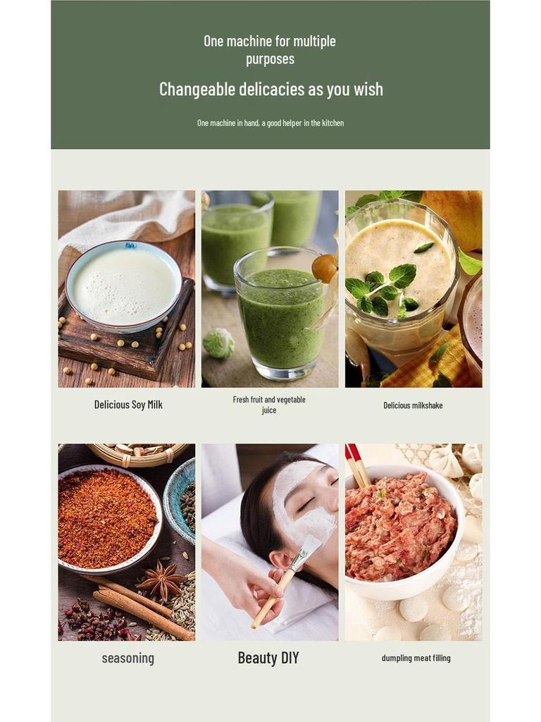 Household Multi-functional Double Cup Juicer Blender Mixer