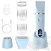 3-in-1 Electric Shaver Epilator with Digital Display Unisex Trimmer for Intimate Area Underarm Leg Hair Safe Precise Versatile