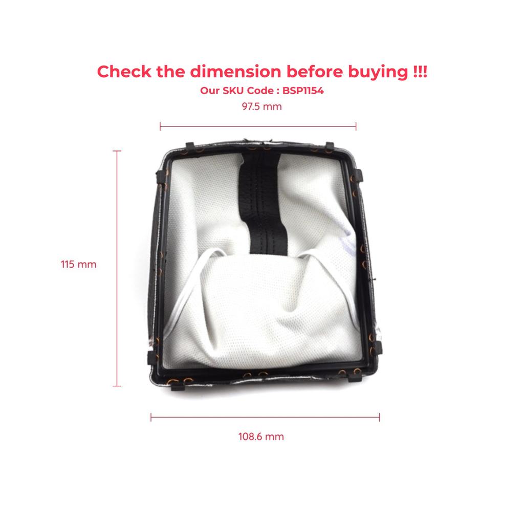 ESP1154 Black Manual Gear Shift Stick Boot Gaiter Cover for Ford Focus Trend MK2 2008-2011 1524512