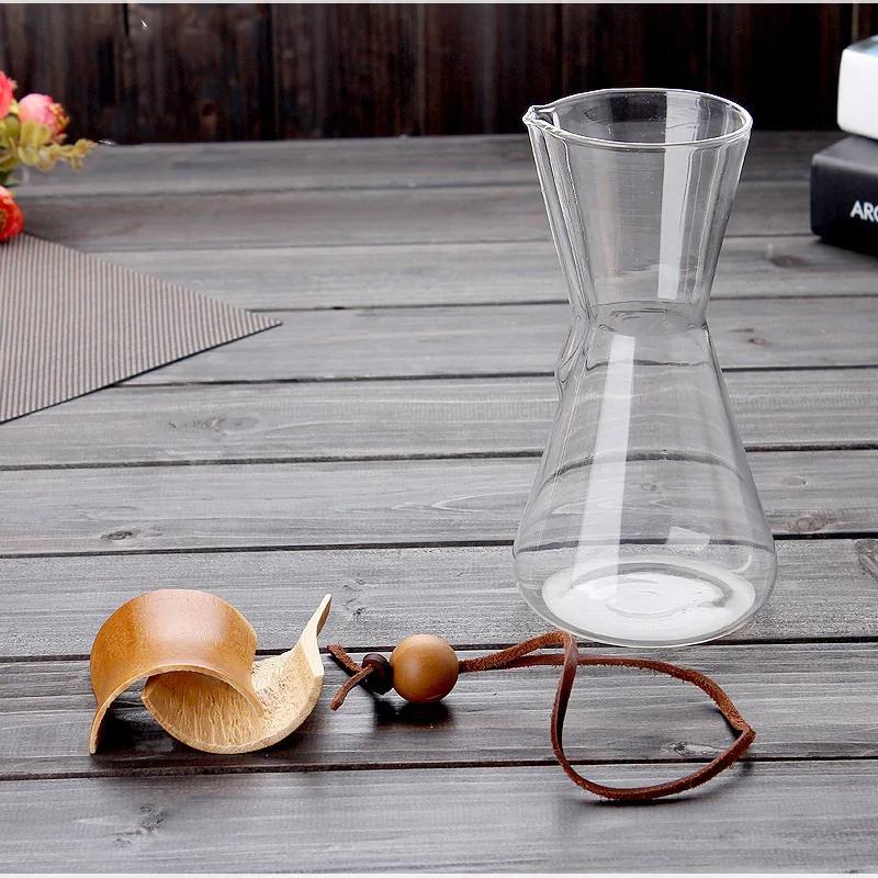 Coffe Accessories Glass Jar for Coffee Pot Barista Kettle Strainer Bar Pitcher Supplies Cafe Coffeeware Kitchen Dining Home