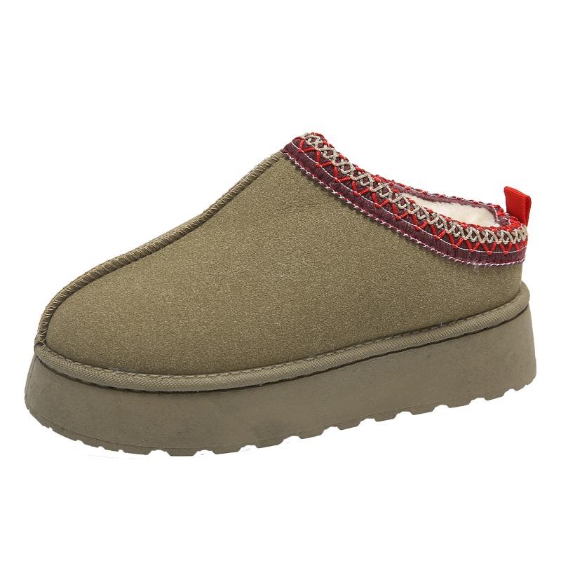 Низкая зимняя обувь. Осенне-зимняя теплая хлопковая обувь на плоской подошве. Повседневная женская обувь.