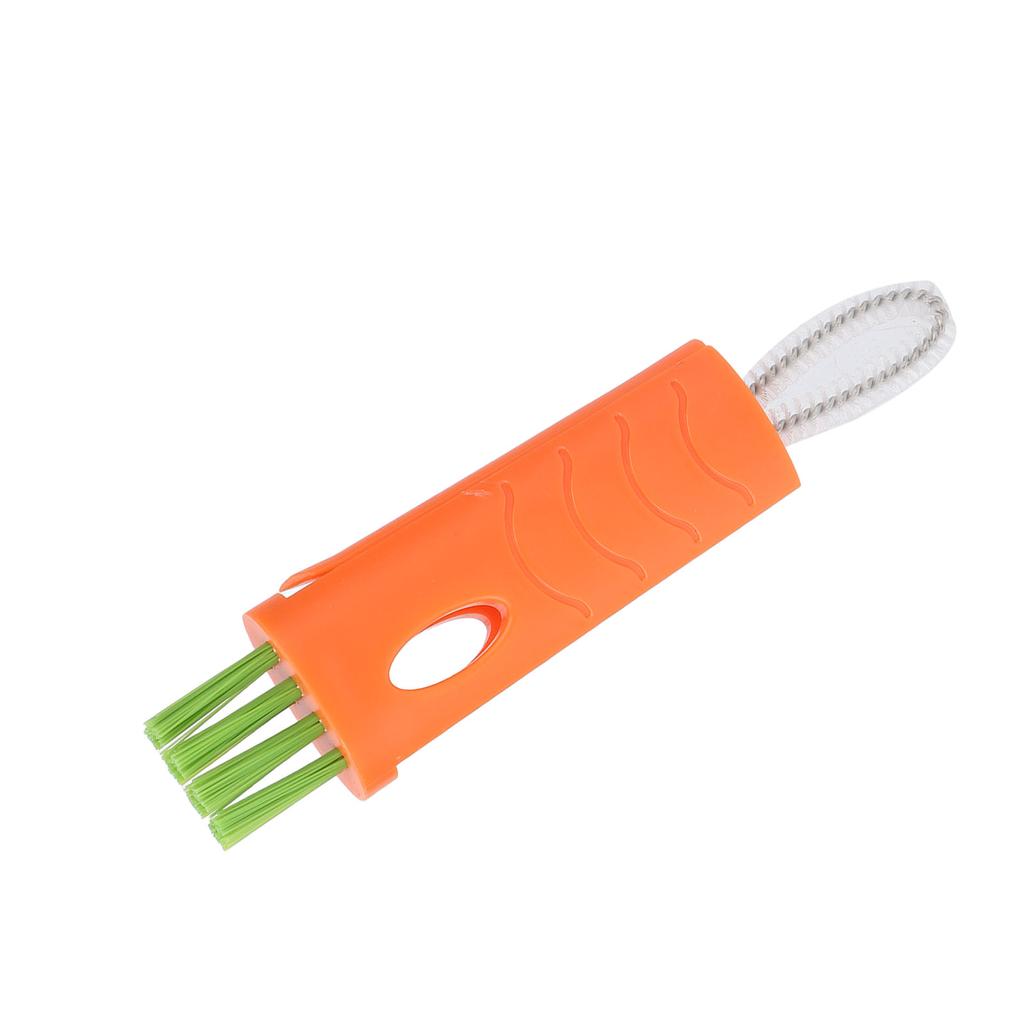 5 шт. Щетка для чистки бритвы Многоцелевая Портативная Нейлоновая Щетка для чистки бритвы для Чашки Тарелки Оранжевая