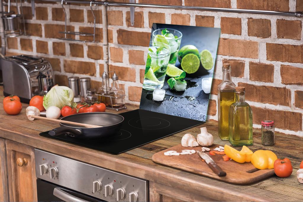 SZKLANA DESKA DO KROJENIA 45x52 LIMONKA