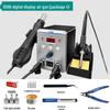 Xufengwang 8586 Dual Soldering Station: Digital Display, Adjustable Temperature for High-Power Phone Repair and Welding