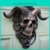 Decorative Gothic Skull Ram Head Wall Art Resin Animal Sculpture For Homes